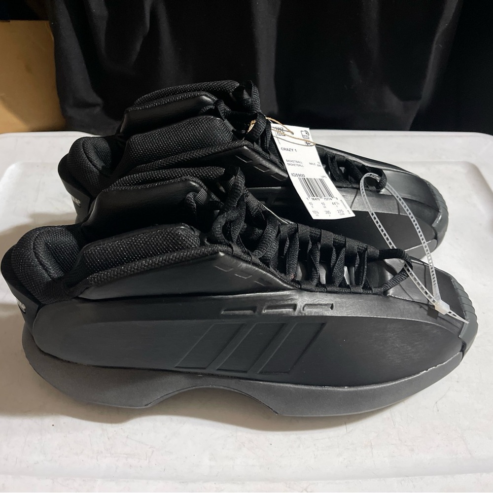 Adidas Crazy 1 black men’s size 10